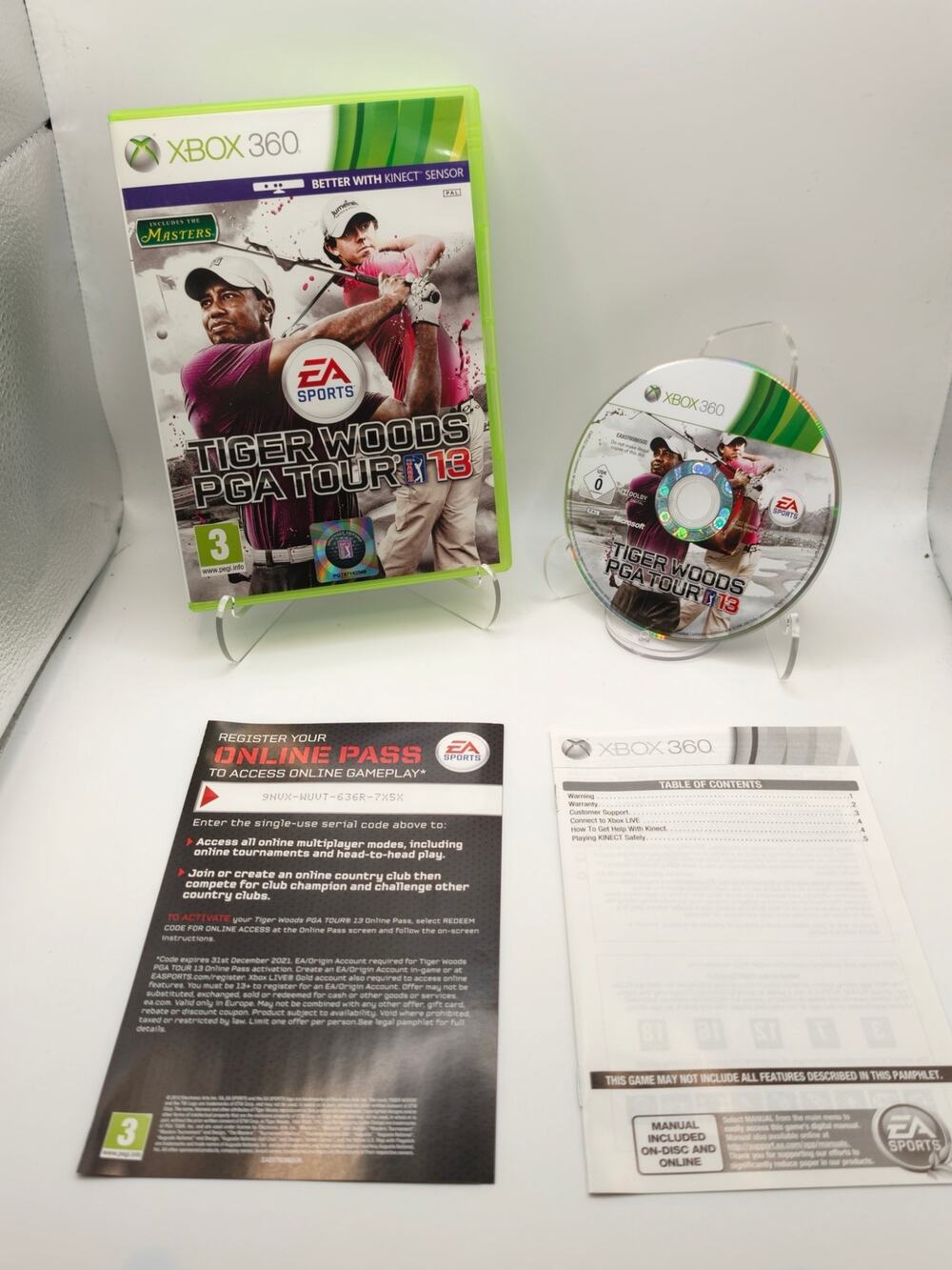 Tiger Woods PGA Tour 13 Xbox 360 PAL CIB Complete Tested
